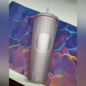 BNWT LAC Pink Pearl Studded Starbucks 24 oz Tumbler - 2022 Mexico Release